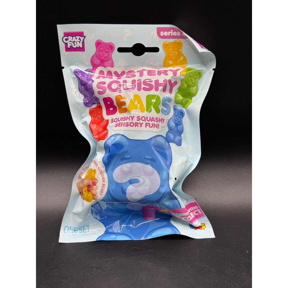 Crazy Fun Mystery Squishy Bears Series 4 Blind Bag Sensory Toy Surprise Squishy